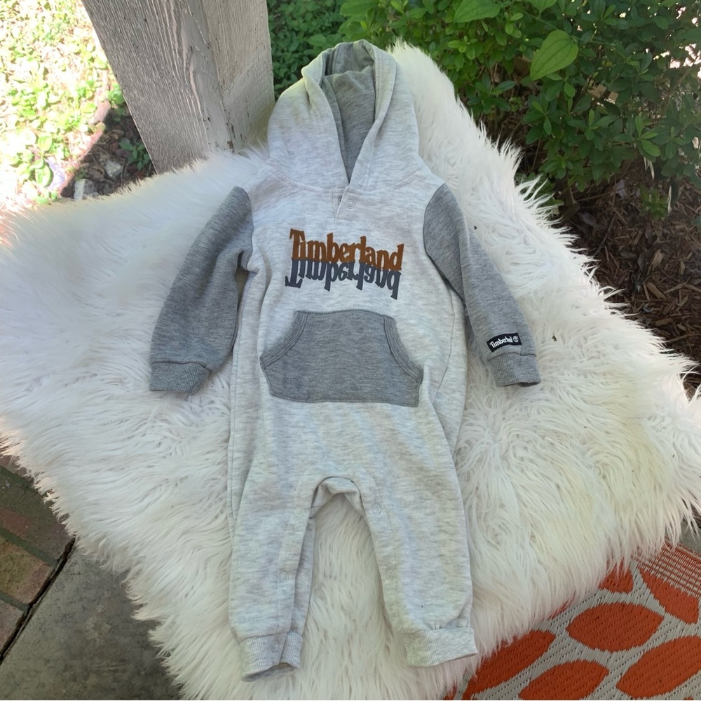 Timberland Baby One Piece Sweatshirt Coverall 6-9M